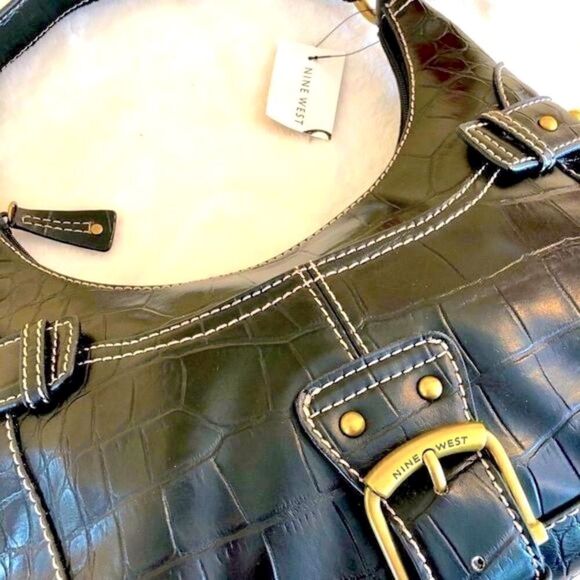 Nine West Black Hobo Bag with Sleek Design - Picture 9 of 16